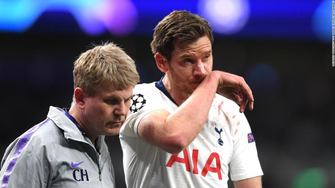 Premier League: Jan Vertonghen dice que sufrió 'dolores de cabeza y mareos' durante nueve meses después de una lesión en la cabeza