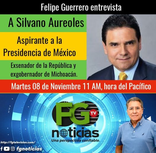 Entrevista este martes 08 de noviembre, a las 11 AM a