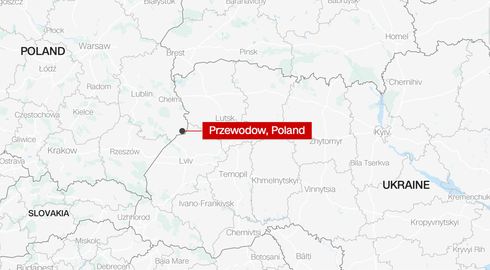 Se informa que cohetes o misiles cayeron en Polonia cerca de la frontera con Ucrania, matando a 2