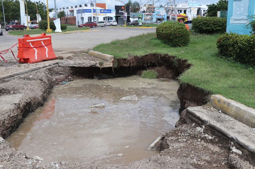 *Para reparar socavón, se rehabilitarán 150 metros del Colector Delfín*