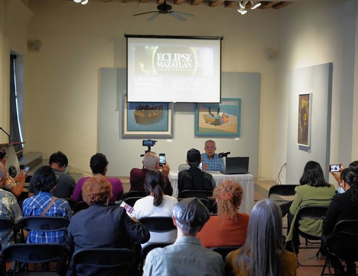 "Los eclipses en Mazatlán" charla Enrique Vega Ayala