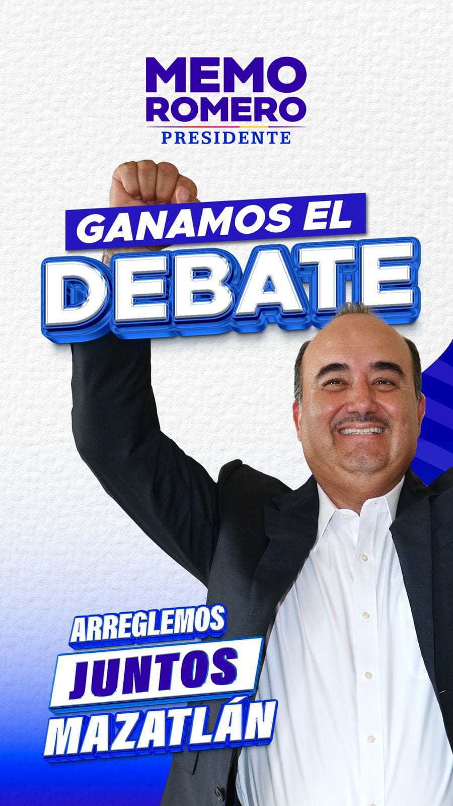 *Memo Romero se consolida como ganador del debate rumbo a la alcaldía de Mazatlá