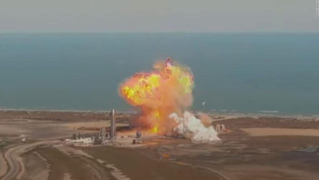 El prototipo del cohete SpaceX Mars explota al aterrizar, nuevamente