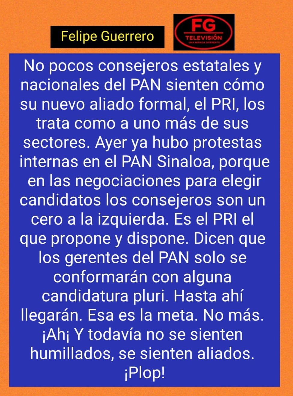 ENOJO DE CONSEJERAS Y CONSEJEROS DEL PAN.