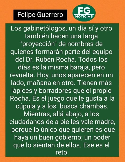LA BARAJA DE LOS INTERESADOS...