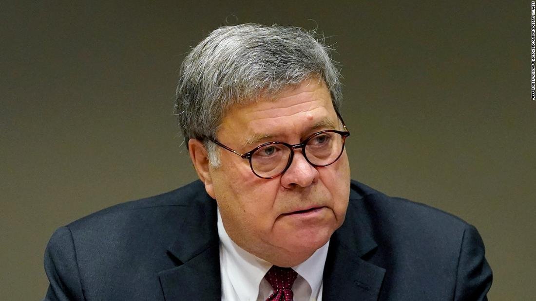 El fiscal general William Barr dimite