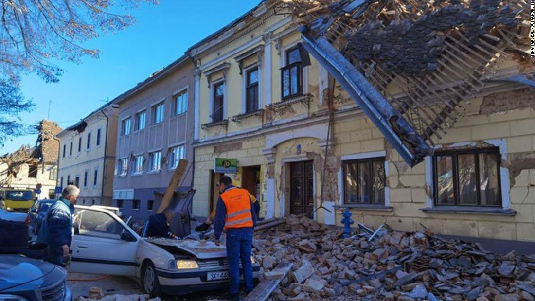 Croacia golpeada por un terremoto de magnitud 6,4, dejando al menos un muerto