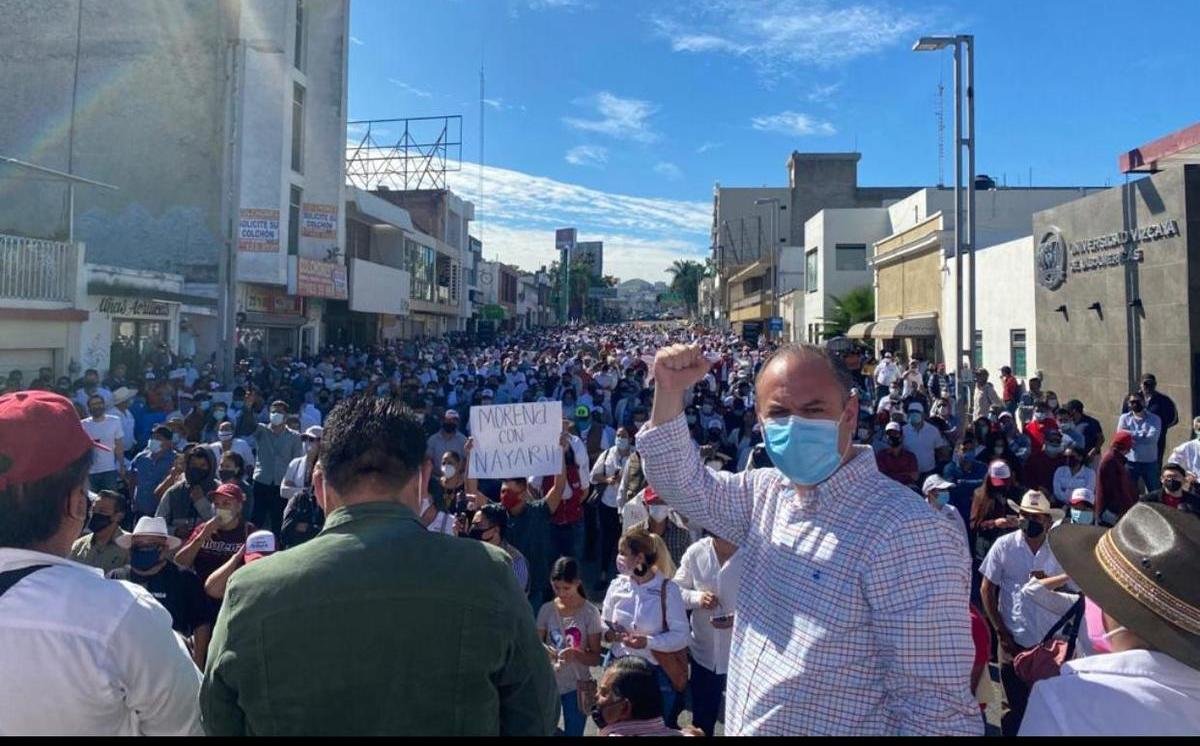 Militancia de Morena respalda a Nayar Mayorquín en Nayarit