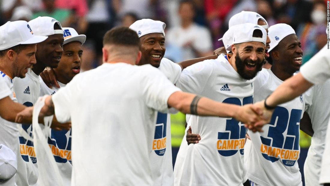 Real Madrid conquista 35º título de LaLiga con triunfo 4-0 ante Espanyol