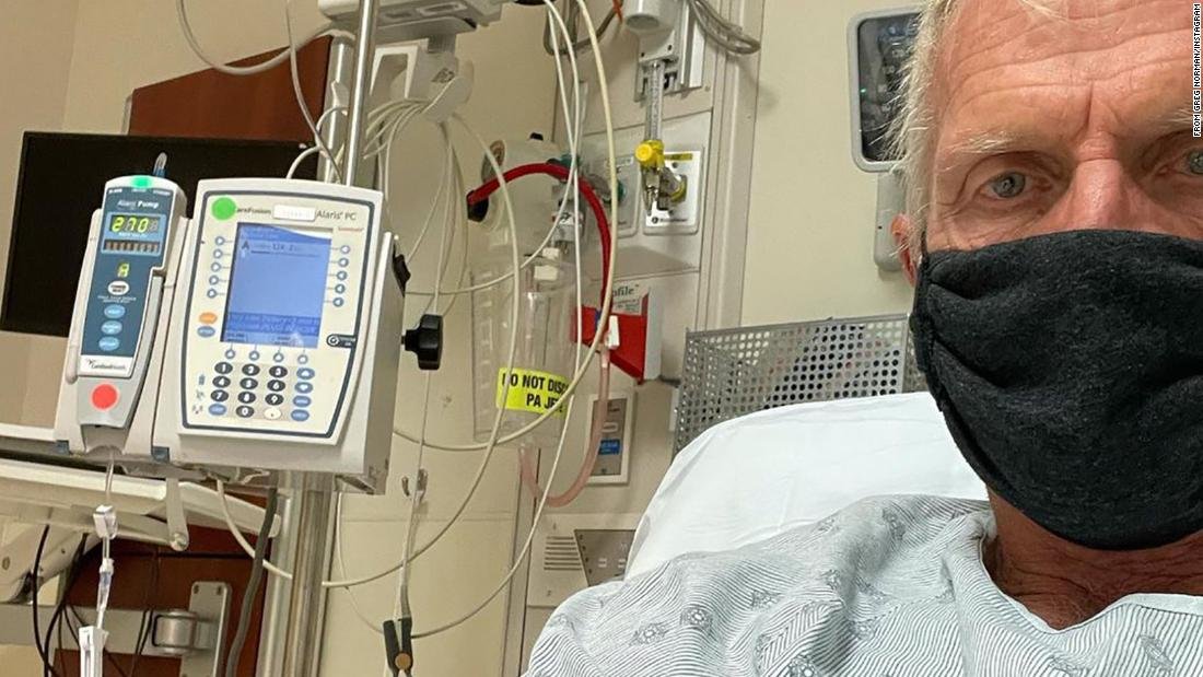 Greg Norman ofrece un relato gráfico sobre cómo lidiar con los síntomas de Covid-19