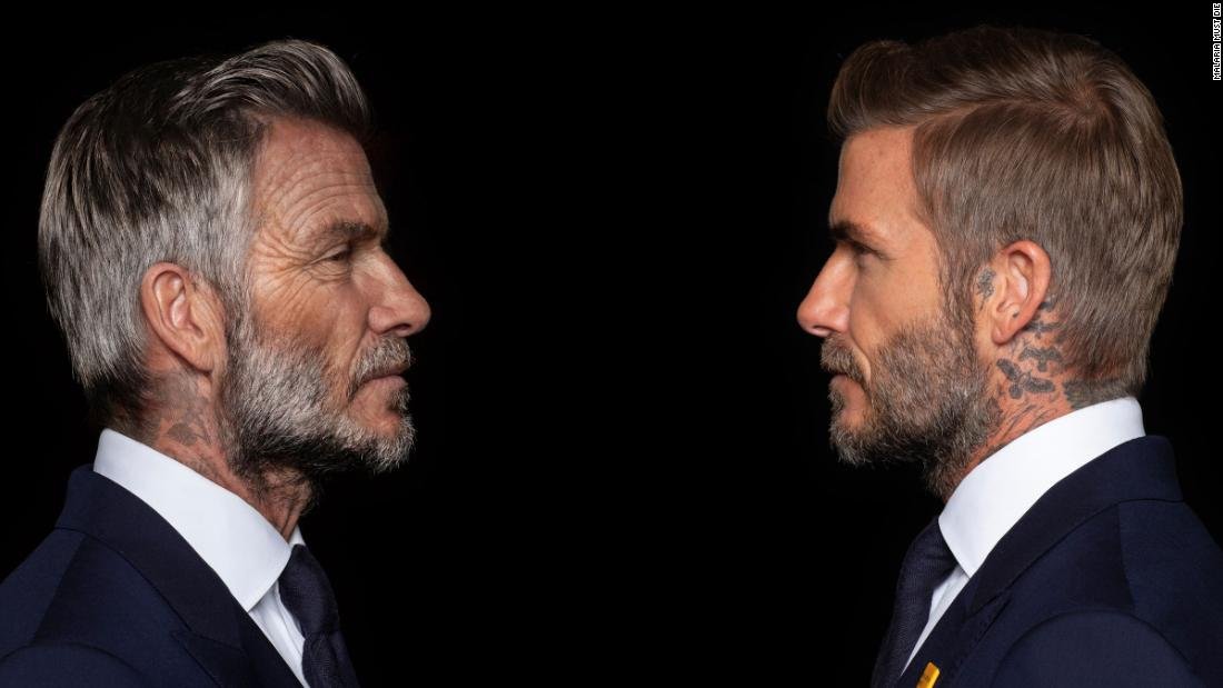 David Beckham envejeció digitalmente hasta los 70 años en la campaña de lucha contra la malaria