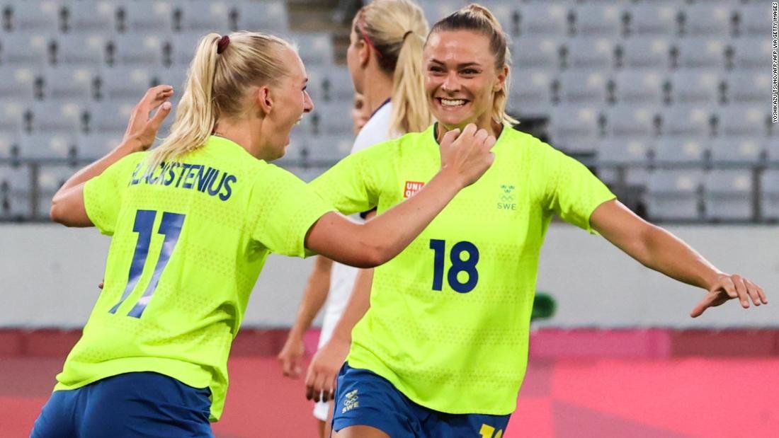 USWNT golpeado por Suecia en el partido inaugural de Tokio 2020