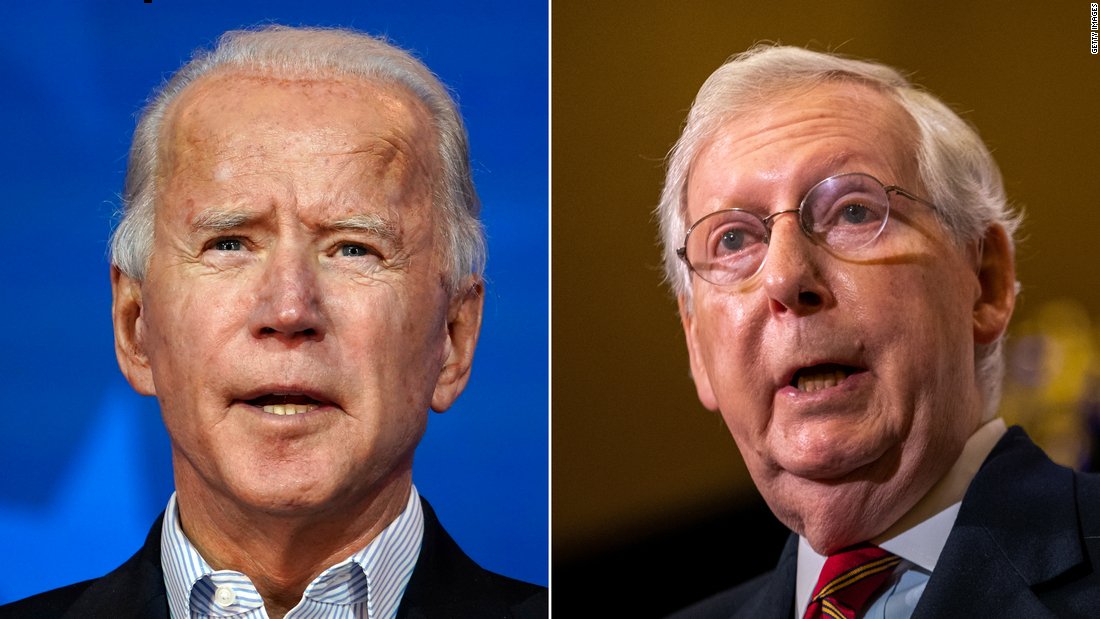 McConnell reconoce por primera vez a Biden como presidente electo