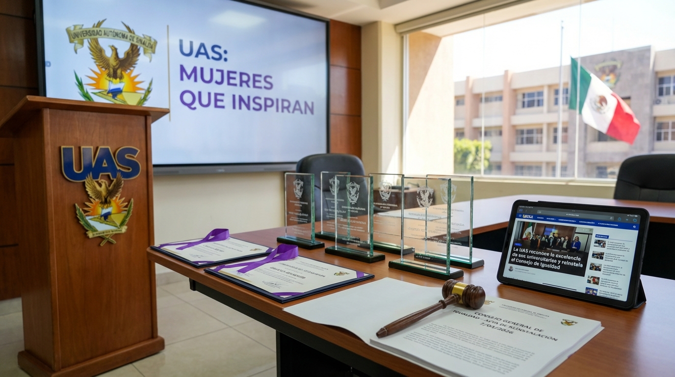7/03/2026 Mujeres que Inspiran! La UAS reconoce la excelencia y trayectoria de sus universitarias; fortalece su compromiso y reinstala el Consejo General de Igualdad