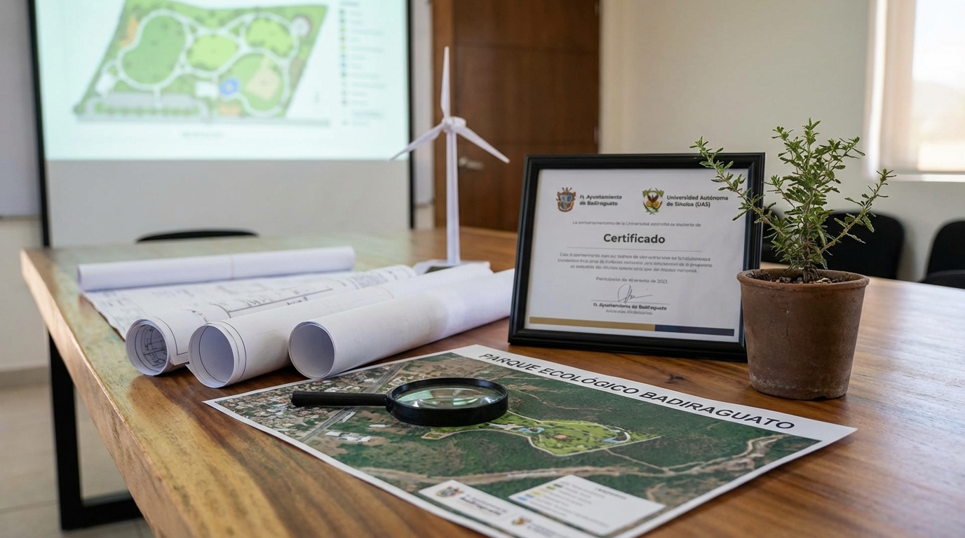 Autoridades municipales y especialistas de la UAS presentan avances del proyecto para el nuevo Parque Ecológico de Badiraguato; impulsan la conservación y el turismo sustentable