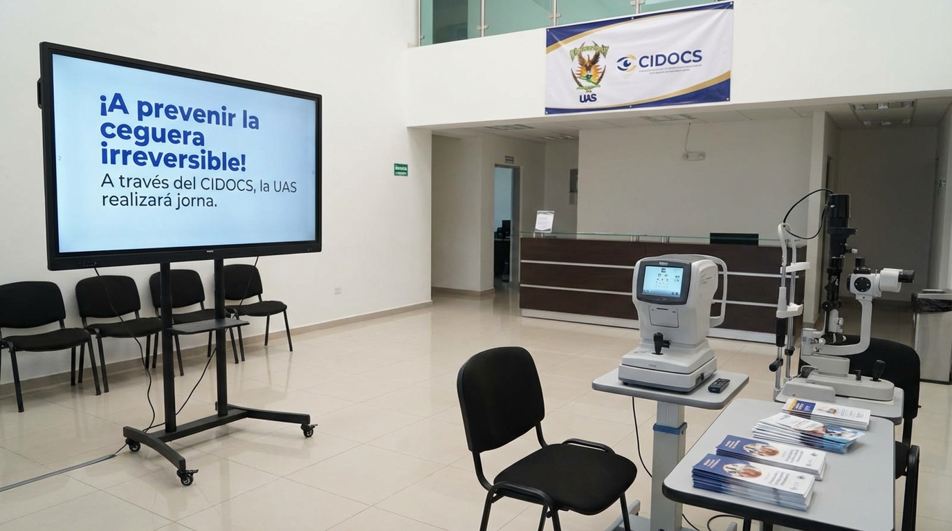 ¡A prevenir la ceguera irreversible! A través del CIDOCS, la UAS realizará jornada gratuita de detección de glaucoma este viernes 13 de marzo