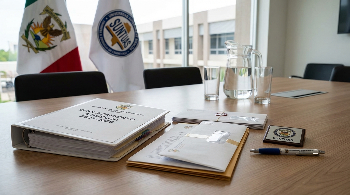 La UAS cumple con los trabajadores! Entrega el Rector Jesús Madueña recursos del Emplazamiento a Huelga 2025-2026; el SUNTUAS reconoce la disposición de la Administración Central