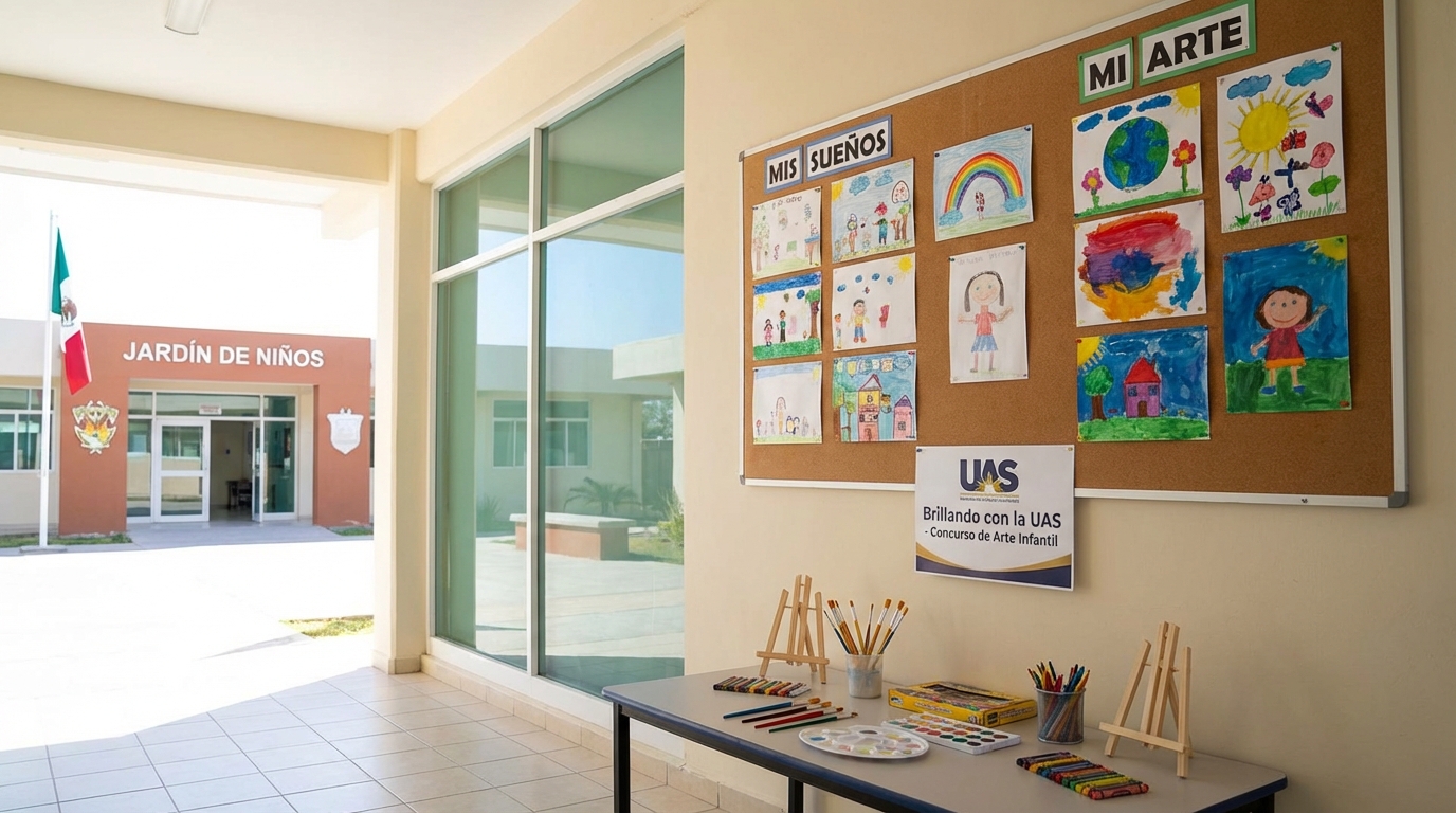 Pequeños artistas, grandes sueños! Arte, color, alegría y mucho talento infantil en el Jardín de Niños con el concurso "Brillando con la UAS"